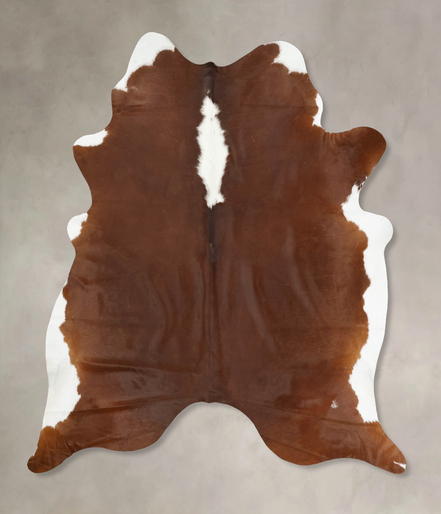 Hereford XX-Large Brazilian Cowhide Rug 8'2"H x 6'7"W #B14148 by Hudson Hides