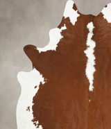 Hereford XX-Large Brazilian Cowhide Rug 8'7"H x 7'4"W #B14151 by Hudson Hides