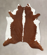 Hereford XX-Large Brazilian Cowhide Rug 7'7"H x 7'0"W #B14152 by Hudson Hides