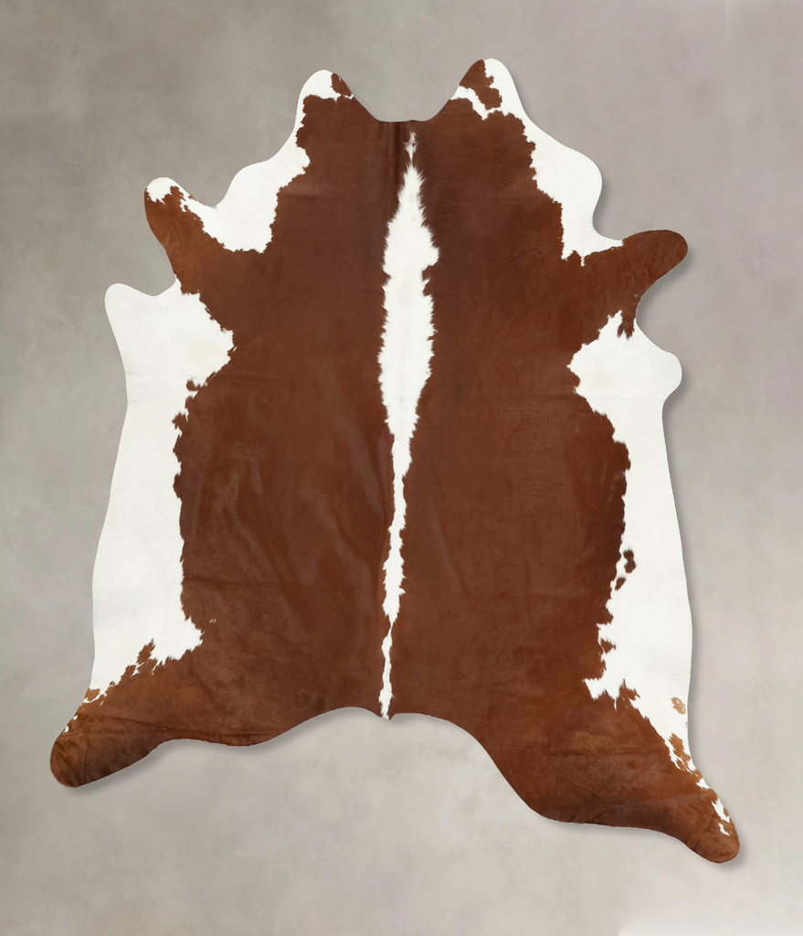 Hereford XX-Large Brazilian Cowhide Rug 7'7"H x 7'0"W #B14152 by Hudson Hides