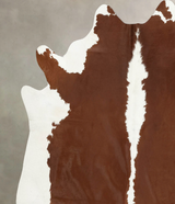 Hereford XX-Large Brazilian Cowhide Rug 7'7"H x 7'0"W #B14152 by Hudson Hides