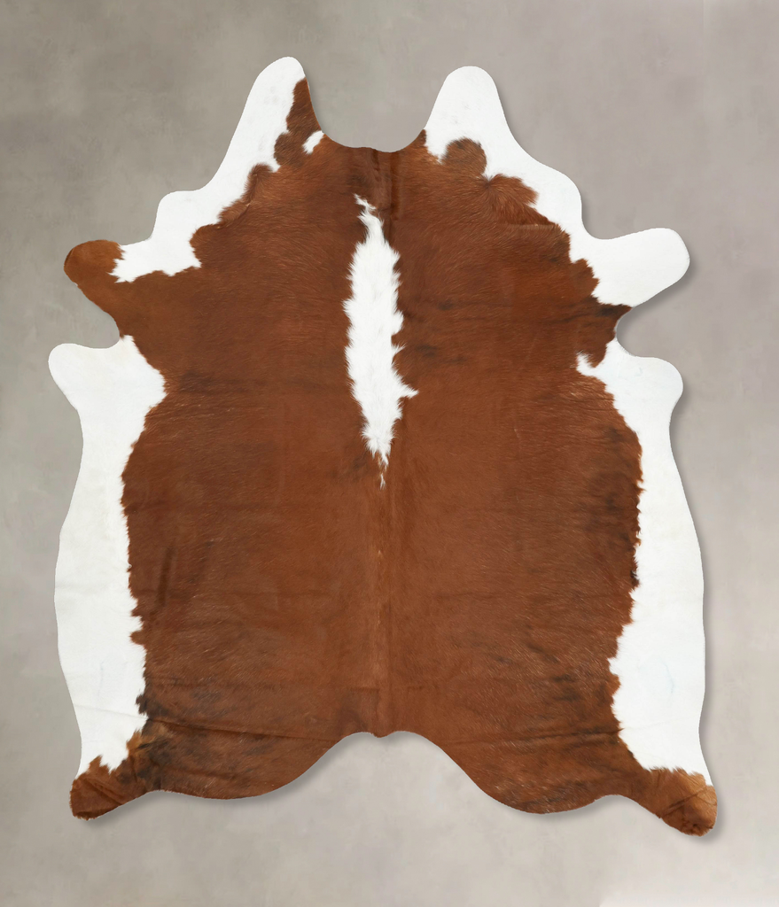 Hereford X-Large Brazilian Cowhide Rug 7'9"H x 6'4"W #B14153 by Hudson Hides