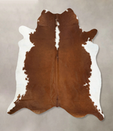Hereford XX-Large Brazilian Cowhide Rug 8'4"H x 7'7"W #B14165 by Hudson Hides