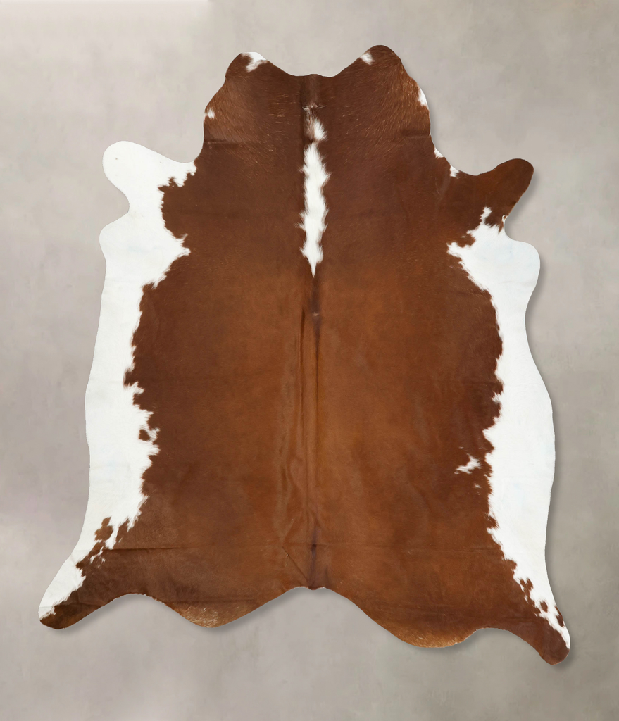 Hereford XX-Large Brazilian Cowhide Rug 8'4"H x 7'7"W #B14165 by Hudson Hides