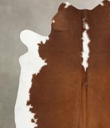 Hereford XX-Large Brazilian Cowhide Rug 8'4"H x 7'7"W #B14165 by Hudson Hides