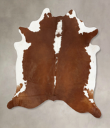 Hereford XX-Large Brazilian Cowhide Rug 8'0"H x 7'0"W #B14167 by Hudson Hides