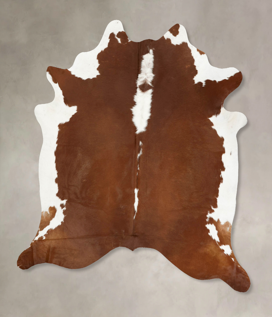 Hereford XX-Large Brazilian Cowhide Rug 8'0"H x 7'0"W #B14167 by Hudson Hides