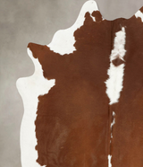 Hereford XX-Large Brazilian Cowhide Rug 8'0"H x 7'0"W #B14167 by Hudson Hides