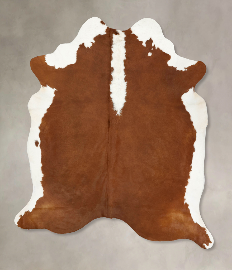 Hereford XX-Large Brazilian Cowhide Rug 8'5"H x 7'1"W #B14168 by Hudson Hides