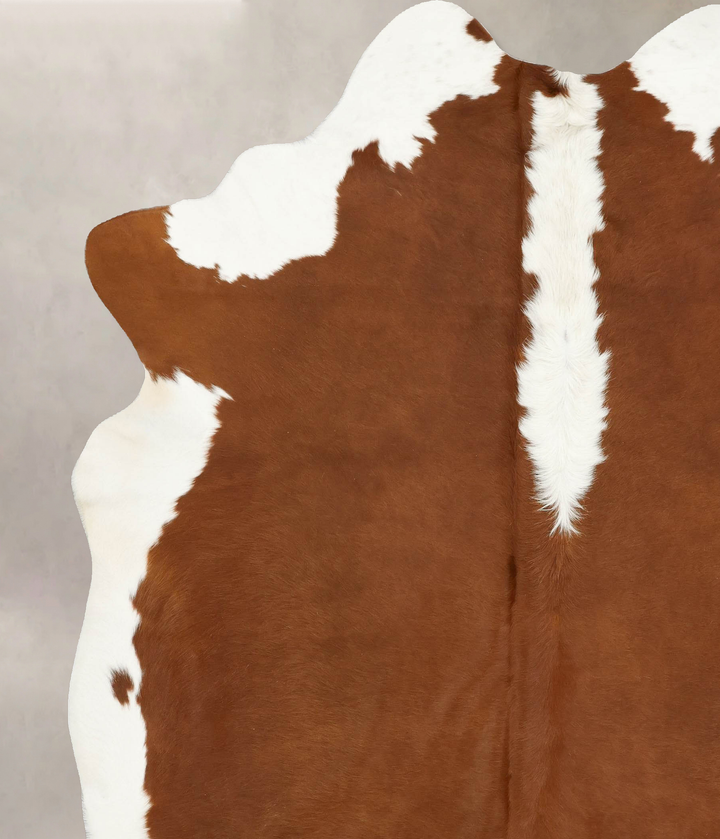 Hereford XX-Large Brazilian Cowhide Rug 8'5"H x 7'1"W #B14168 by Hudson Hides