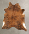 Medium Brindle X-Large Brazilian Cowhide Rug 7'6