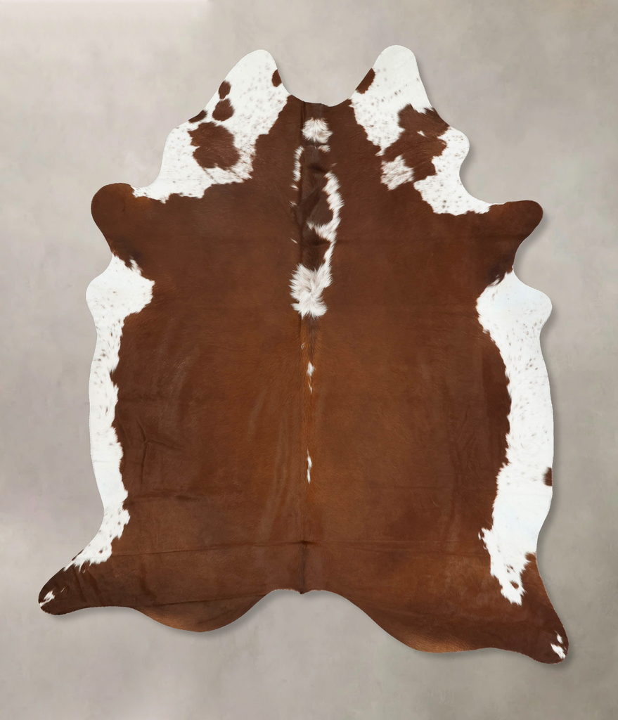 Hereford XX-Large Brazilian Cowhide Rug 8'9"H x 7'1"W #B14182 by Hudson Hides
