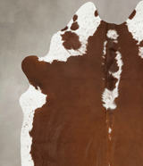 Hereford XX-Large Brazilian Cowhide Rug 8'9"H x 7'1"W #B14182 by Hudson Hides