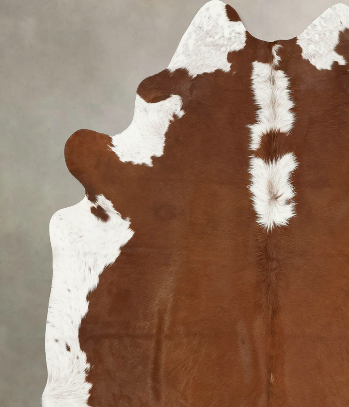 Hereford XX-Large Brazilian Cowhide Rug 8'4"H x 7'1"W #B14184 by Hudson Hides