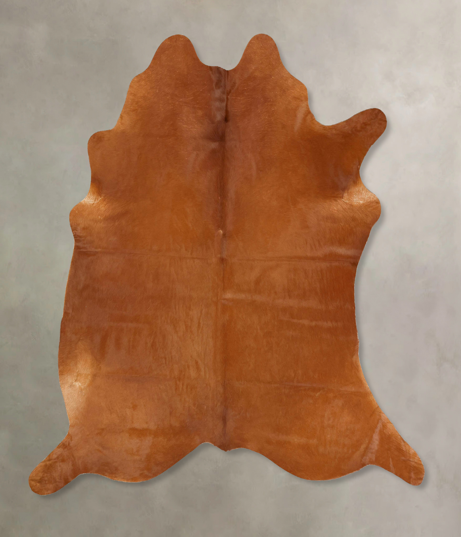 Solid Brown Cowhide Rug #B14191