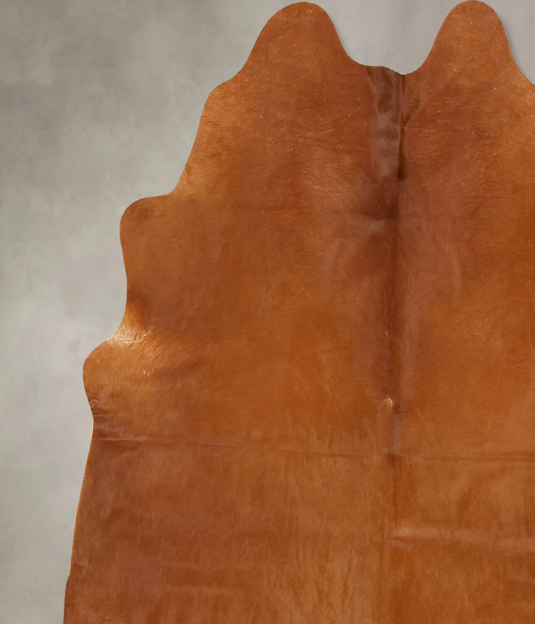Solid Brown Cowhide Rug #B14191