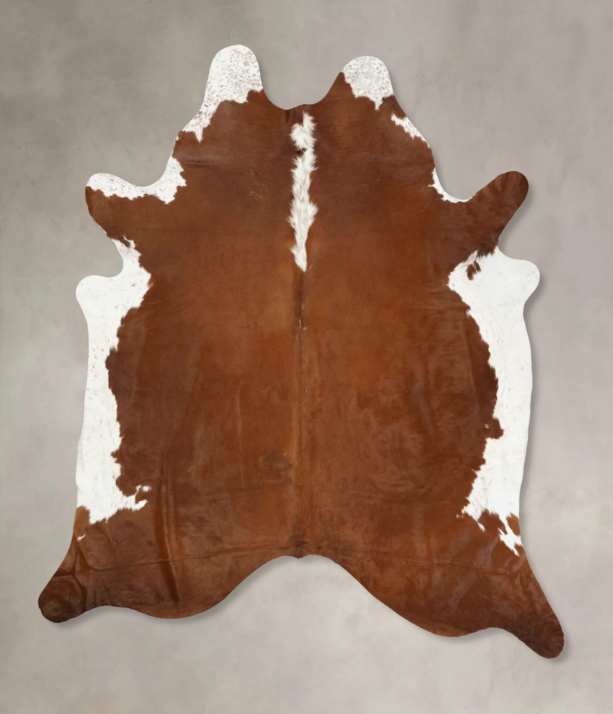 Hereford XX-Large Brazilian Cowhide Rug 8'7"H x 7'1"W #B14195 by Hudson Hides