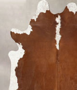 Hereford XX-Large Brazilian Cowhide Rug 8'7"H x 7'1"W #B14195 by Hudson Hides