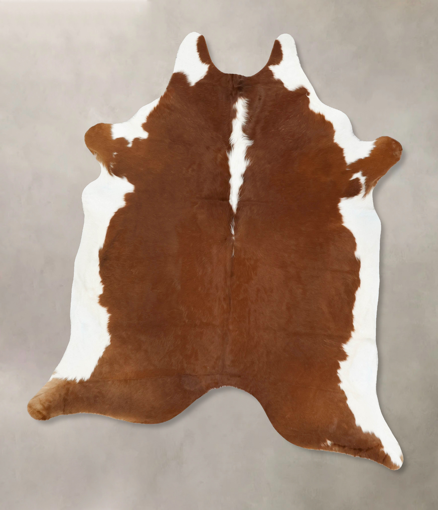 Hereford XX-Large Brazilian Cowhide Rug 8'1"H x 6'10"W #B14197 by Hudson Hides
