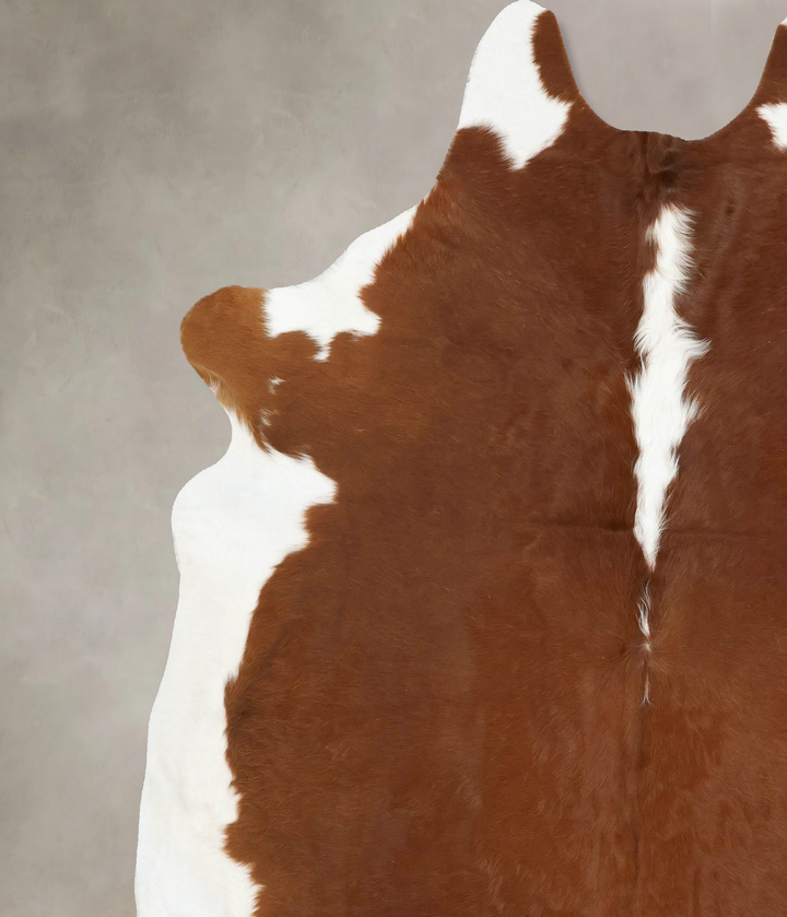 Hereford XX-Large Brazilian Cowhide Rug 8'1"H x 6'10"W #B14197 by Hudson Hides