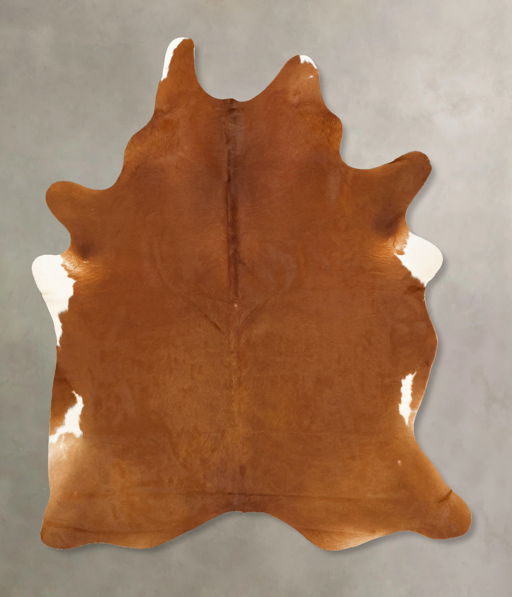 Solid Brown Cowhide Rug #B14200