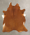 Solid Brown X-Large Brazilian Cowhide Rug 7'8