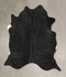 Solid Black X-Large Brazilian Cowhide Rug 6'10