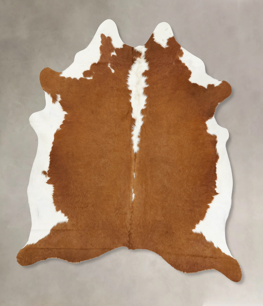 Hereford XX-Large Brazilian Cowhide Rug 7'7"H x 6'10"W #B14213 by Hudson Hides