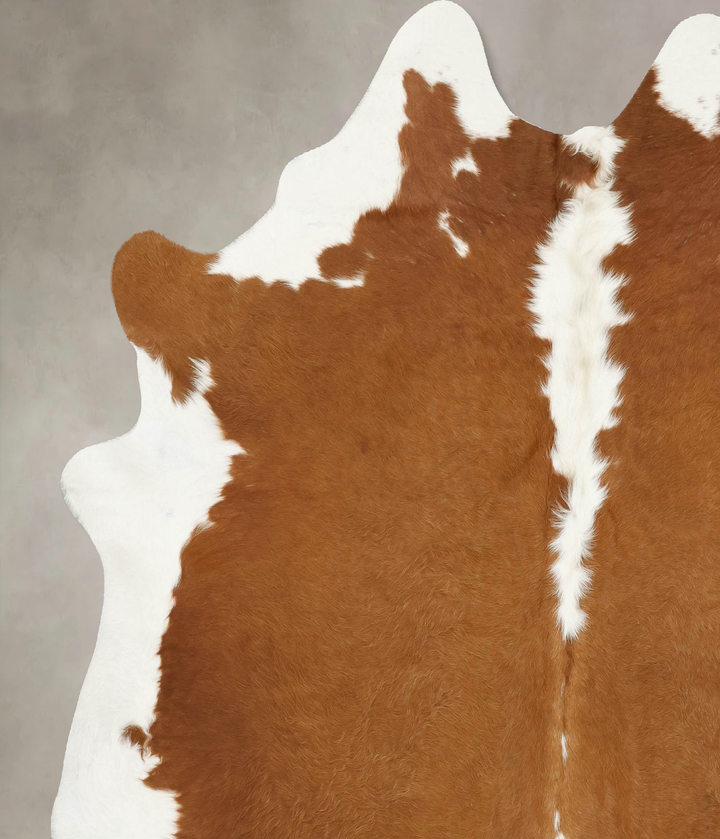 Hereford XX-Large Brazilian Cowhide Rug 7'7"H x 6'10"W #B14213 by Hudson Hides