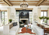 Hereford XX-Large Brazilian Cowhide Rug 7'7"H x 6'10"W #B14213 by Hudson Hides