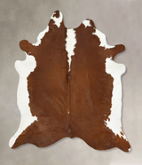 Hereford X-Large Brazilian Cowhide Rug 7'7"H x 6'5"W #B14218 by Hudson Hides