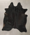 Solid Black X-Large Brazilian Cowhide Rug 7'6