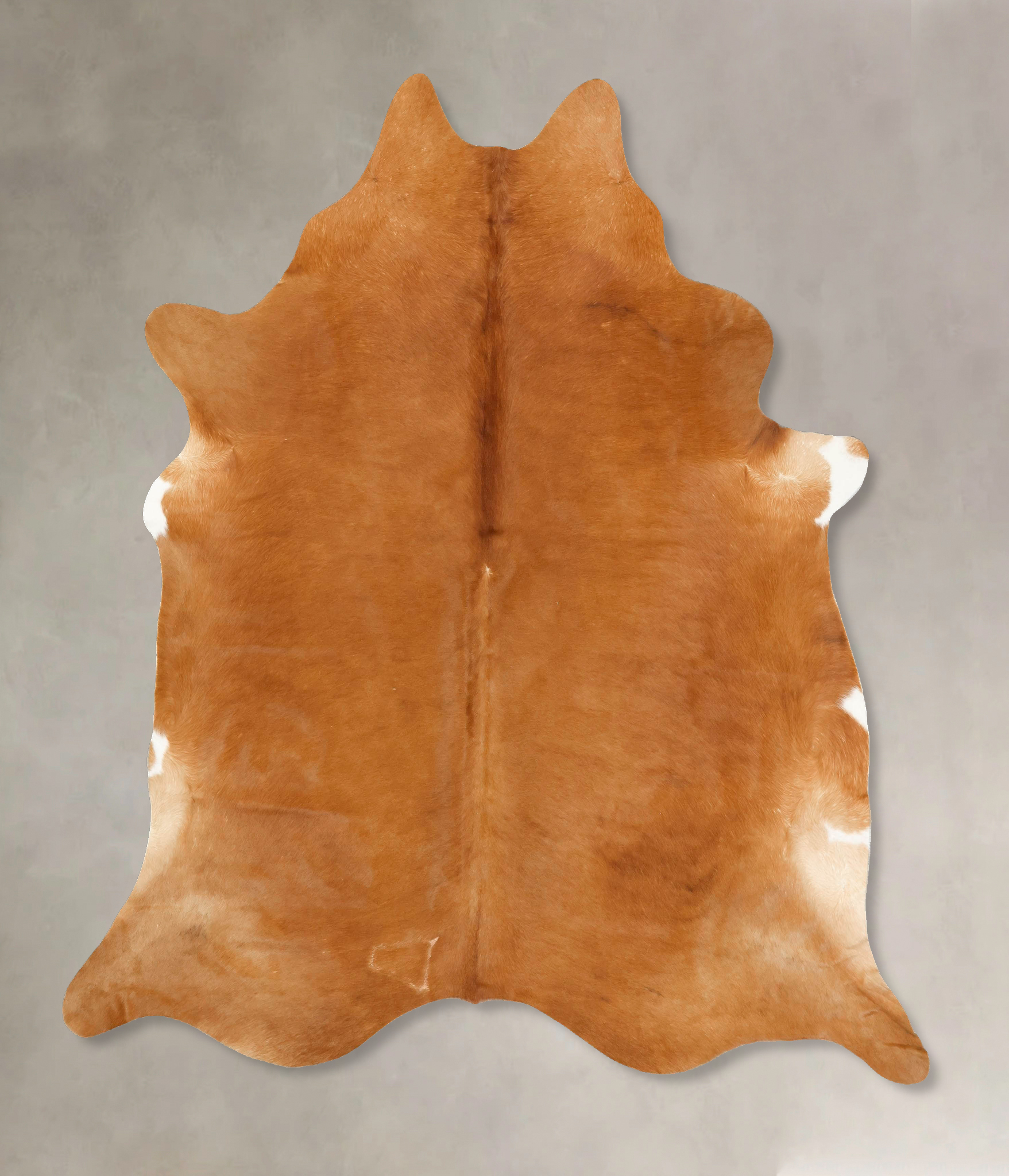 Solid Brown Cowhide Rug #B14226