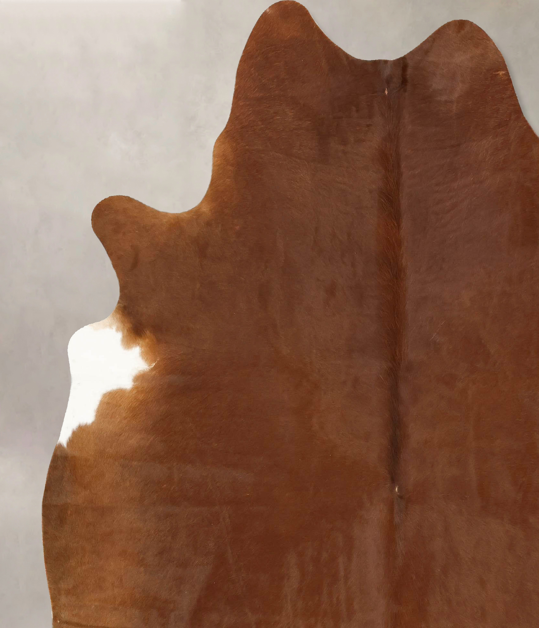 Solid Brown Cowhide Rug #B14228