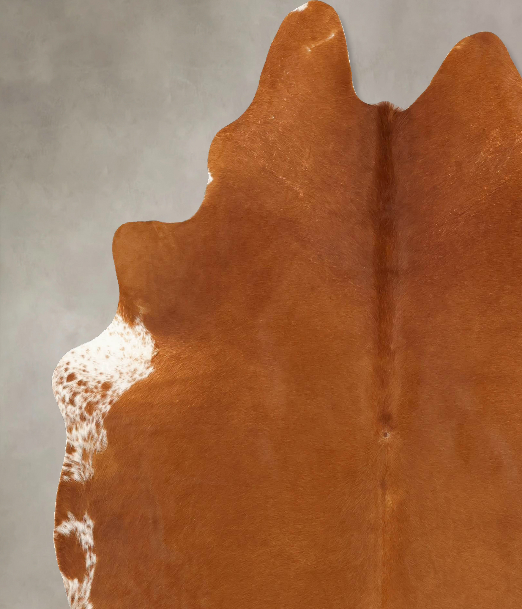 Solid Brown Cowhide Rug #B14233