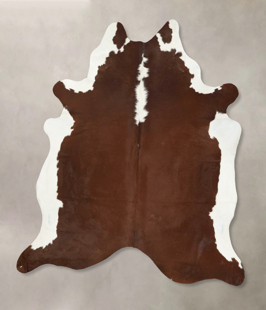 Hereford XX-Large Brazilian Cowhide Rug 7'10"H x 6'10"W #B14237 by Hudson Hides