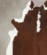Hereford XX-Large Brazilian Cowhide Rug 7'10"H x 6'10"W #B14237 by Hudson Hides