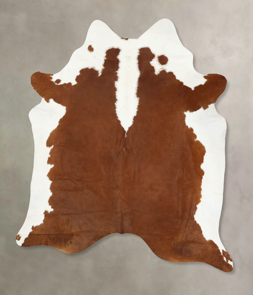 Hereford XX-Large Brazilian Cowhide Rug 8'6"H x 7'0"W #B14238 by Hudson Hides