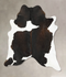 Chocolate and White X-Large Brazilian Cowhide Rug 7'2