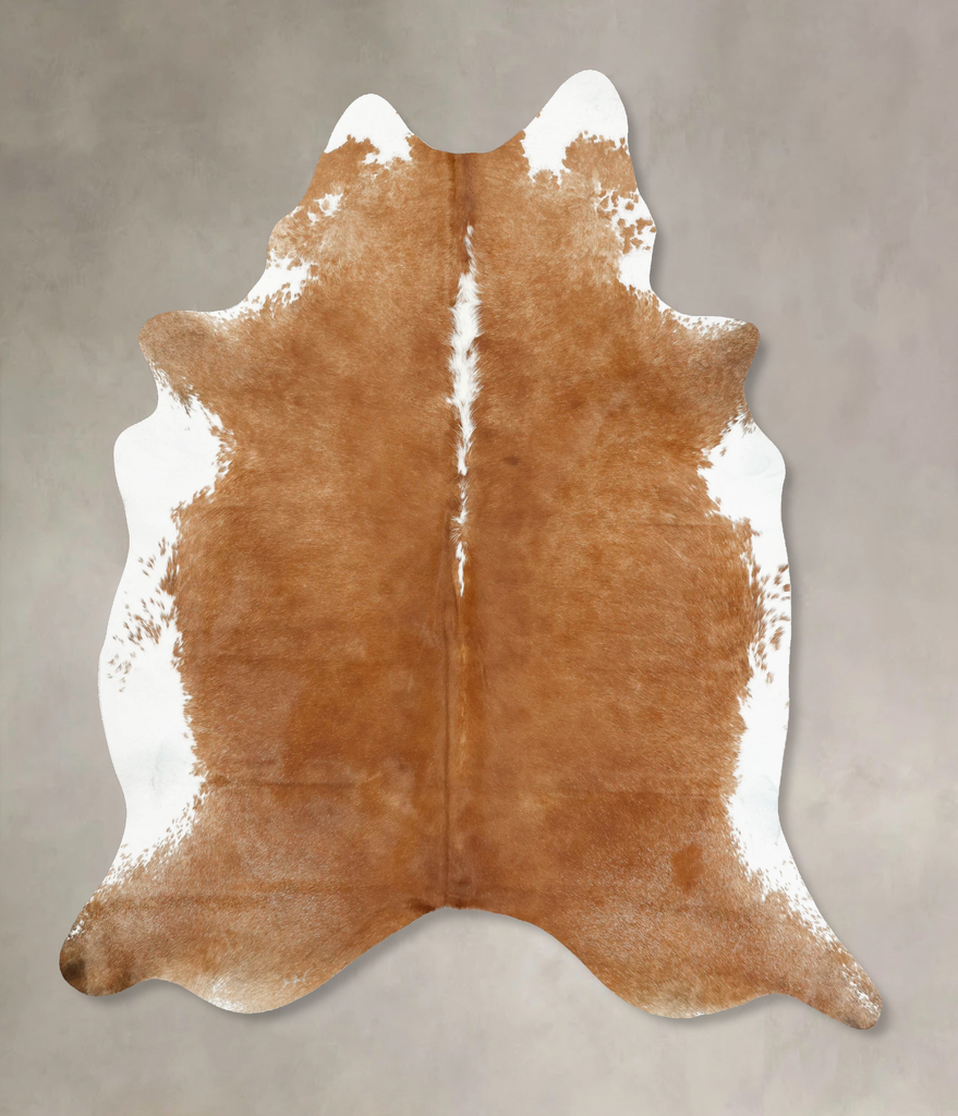 Hereford XX-Large Brazilian Cowhide Rug 7'10"H x 6'7"W #B14247 by Hudson Hides