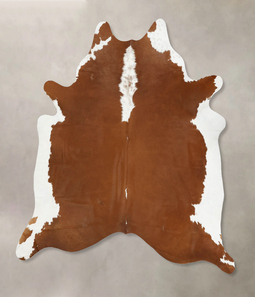 Hereford XX-Large Brazilian Cowhide Rug 8'0"H x 7'1"W #B14248 by Hudson Hides