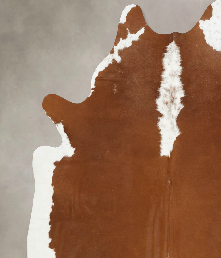 Hereford XX-Large Brazilian Cowhide Rug 8'0"H x 7'1"W #B14248 by Hudson Hides