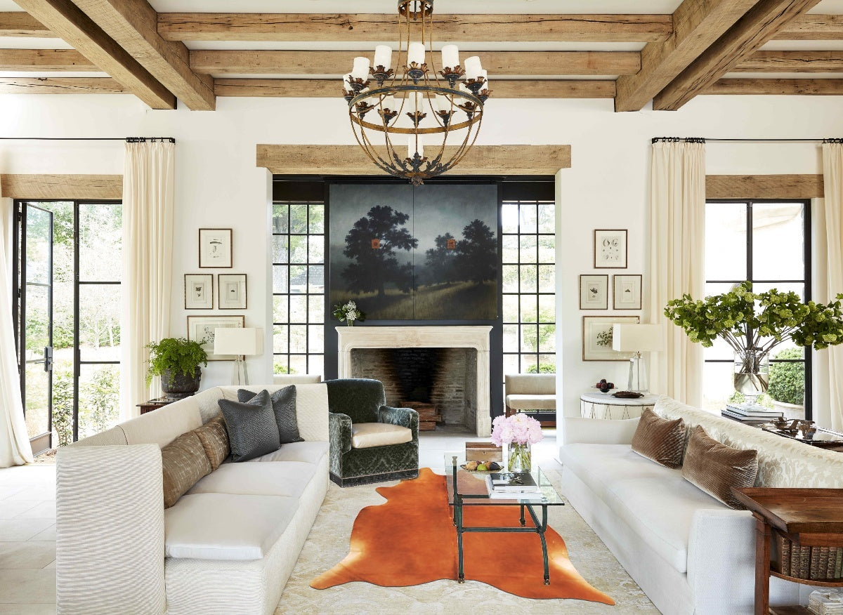 Solid Brown Cowhide Rug #B14254