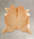 Beige XX-Large Brazilian Cowhide Rug 7'2"H x 7'0"W #B1426 by Hudson Hides