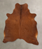 Solid Brown X-Large Brazilian Cowhide Rug 7'7