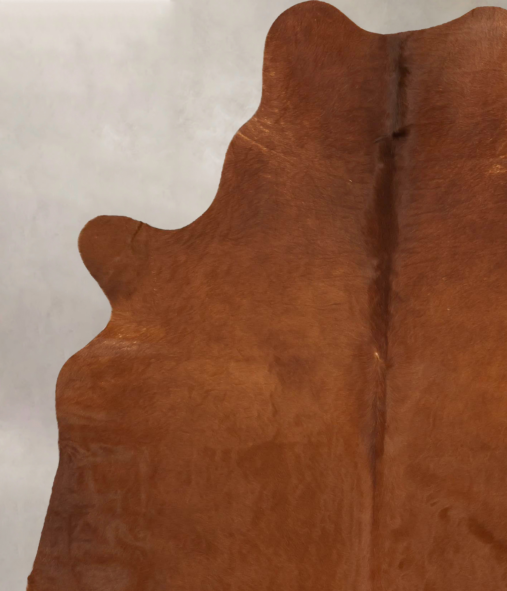 Solid Brown Cowhide Rug #B14262