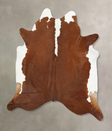 Hereford XX-Large Brazilian Cowhide Rug 7'8"H x 7'1"W #B14265 by Hudson Hides