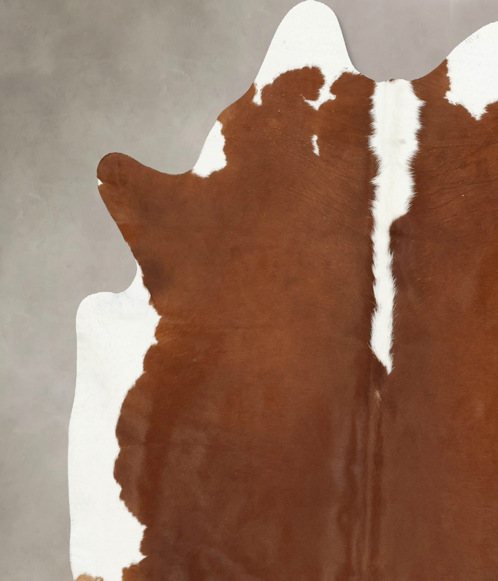 Hereford XX-Large Brazilian Cowhide Rug 7'8"H x 7'1"W #B14265 by Hudson Hides