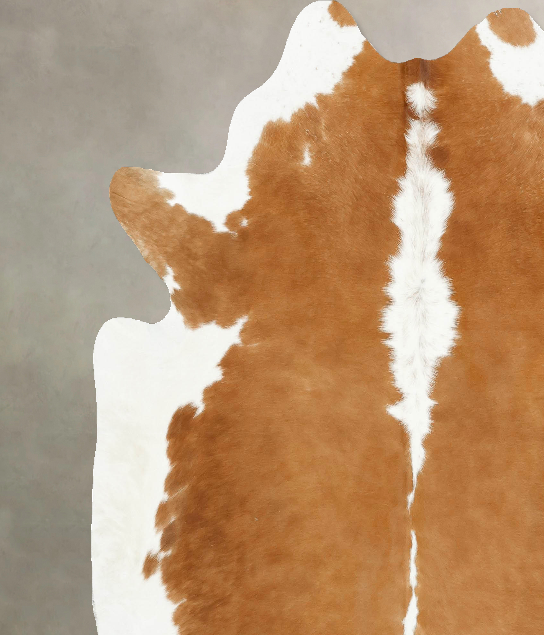 Beige and White Cowhide Rug #B14266