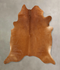 Solid Brown XX-Large Brazilian Cowhide Rug 7'5